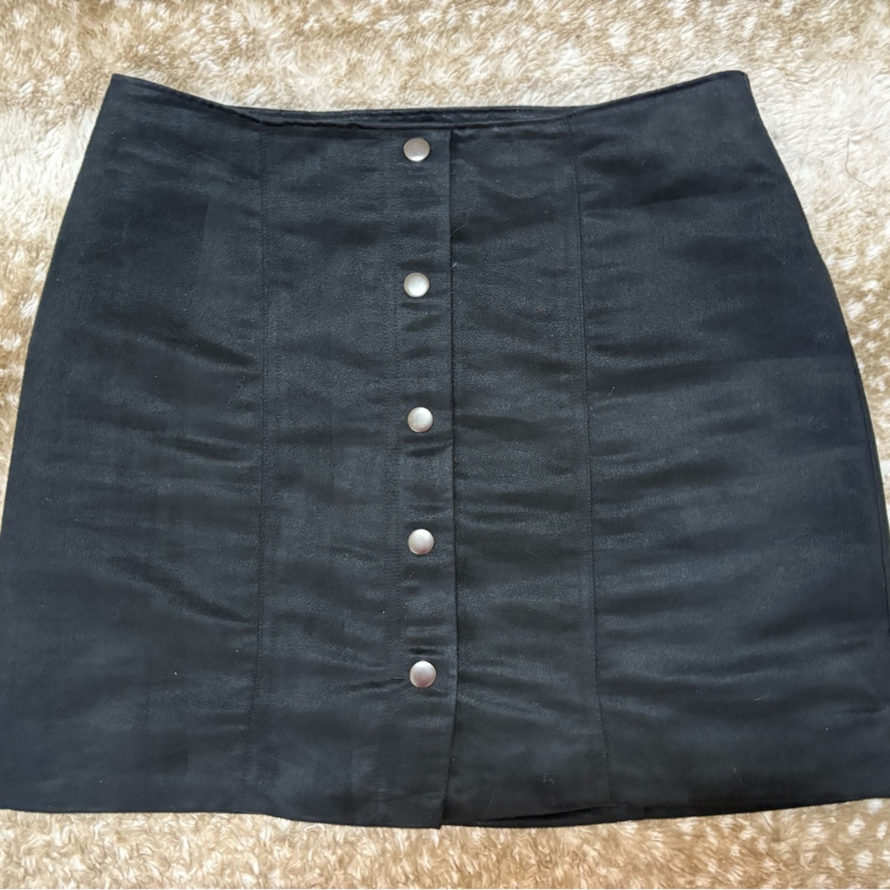 GAP Charcoal Suede Miniskirt (size 0)